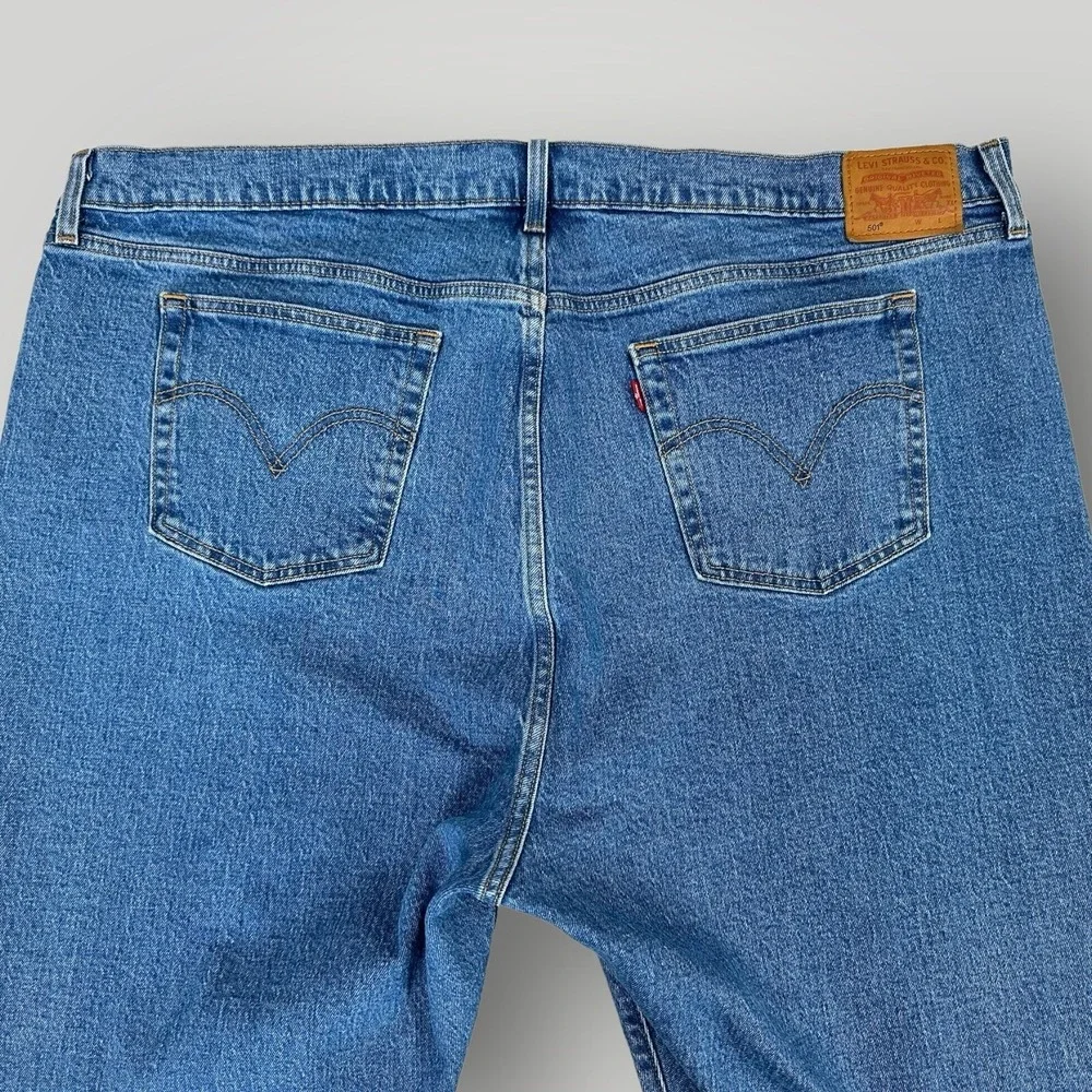 Levi's‎ Premium 501 Jeans Women's 24W Blue Denim Big E Button Fly Stretch